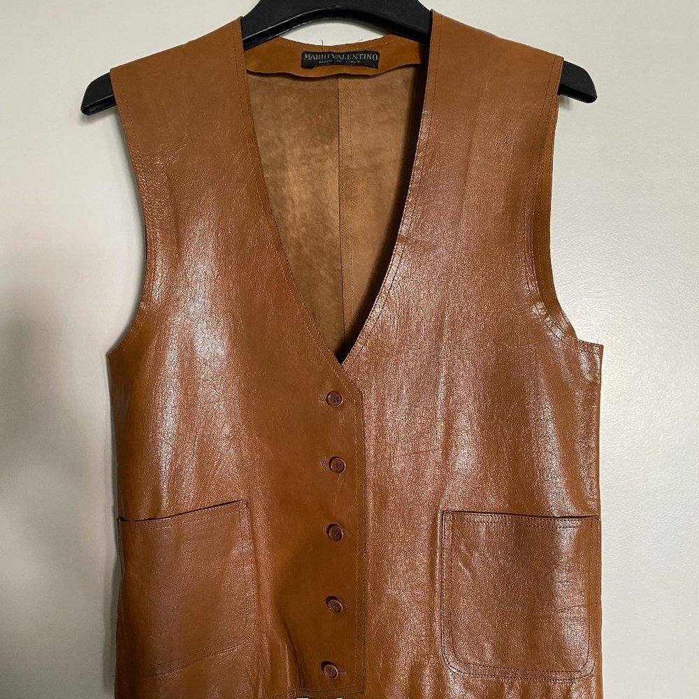 VALENTINO LEATHER VEST - Picture 6 of 7